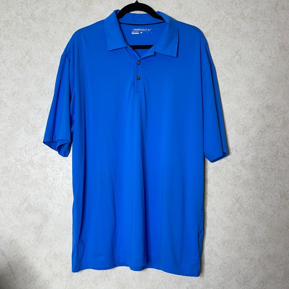 Nike men’s large blue polo shirt golf